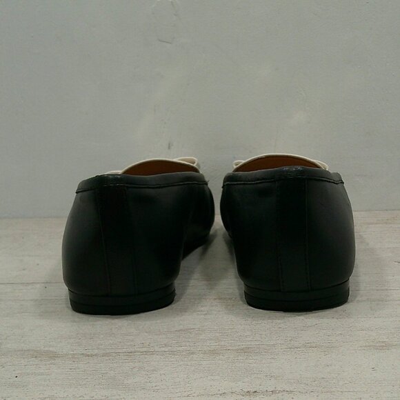 Naturalizer Classic Preppy Layla Black & White Leather Comfort Loafers Size 8 M - Picture 8 of 9